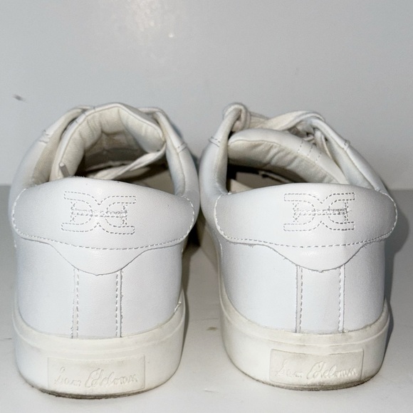 Sam Edelman Ethyl Low Top Leather Sneaker White Classic Minimalist Sz 9 - Picture 9 of 10